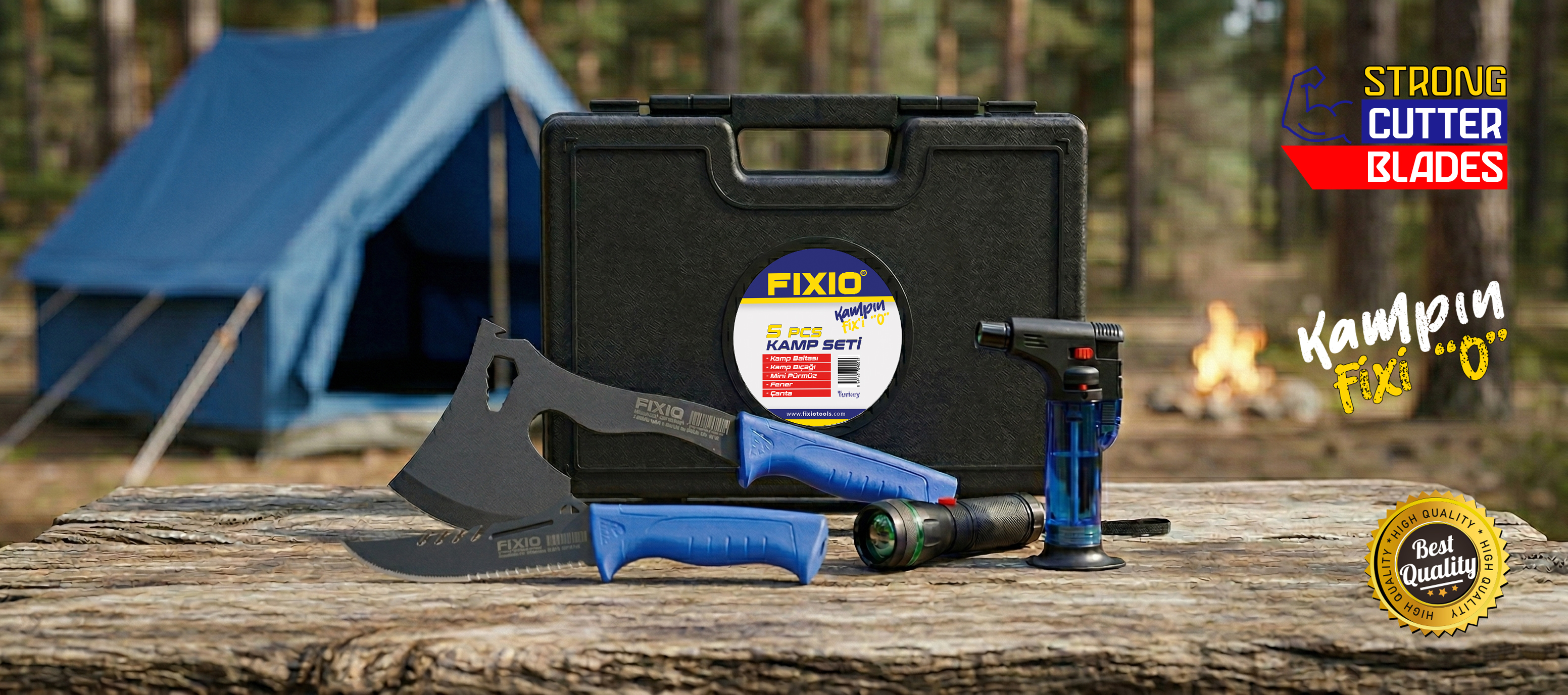 4-Piece Blister Packed Camping Set