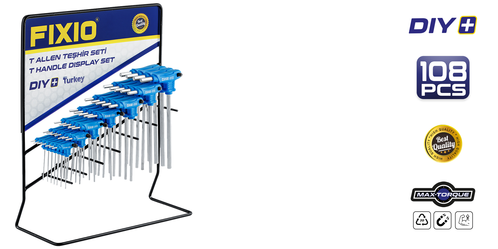 108 Pcs T Handle Display Set